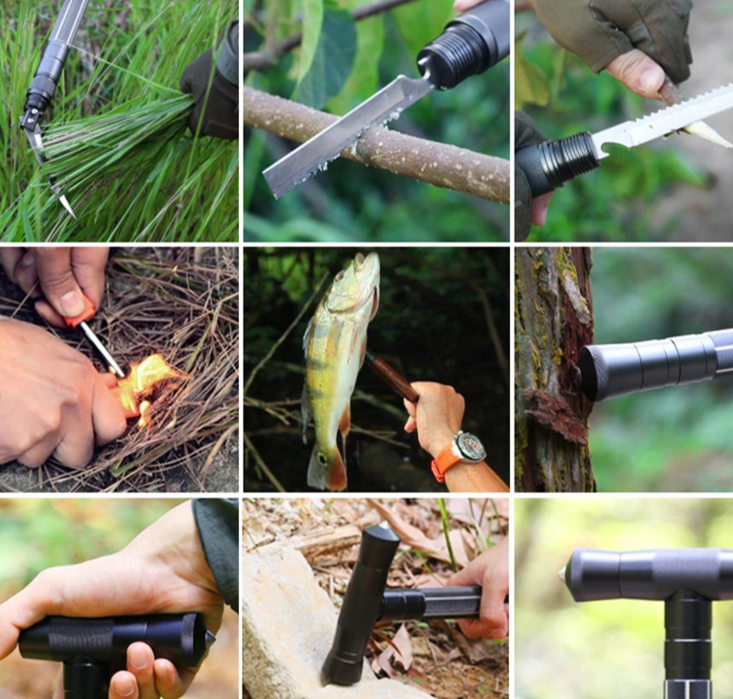 Multifunctional Survival Hiking Pole | The All - in - One Trail Companion - GiftWave.co