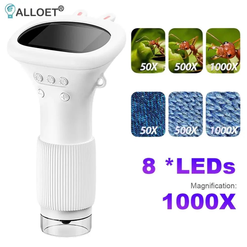 1000X Handheld Digital Microscope 2 Inch IPS Screen For Kids - Damsona