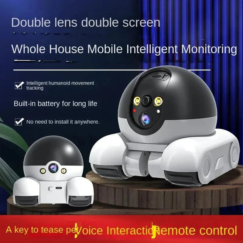 HD WiFi PTZ IP Smart Security Smart Camera Monitor Home Robot Drone — View 3