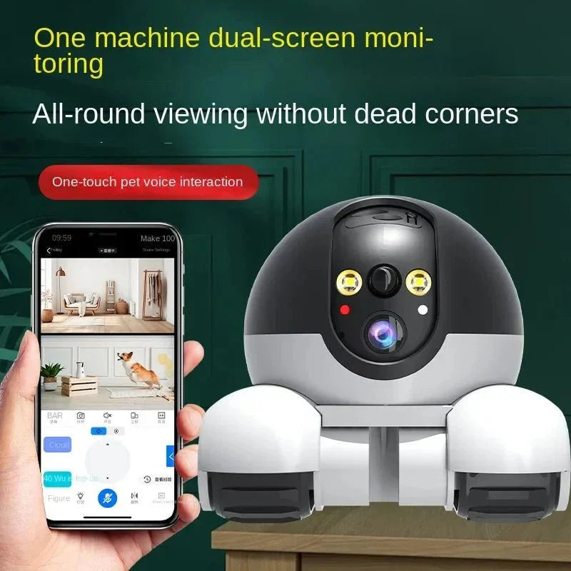 HD WiFi PTZ IP Smart Security Smart Camera Monitor Home Robot Drone — View 4