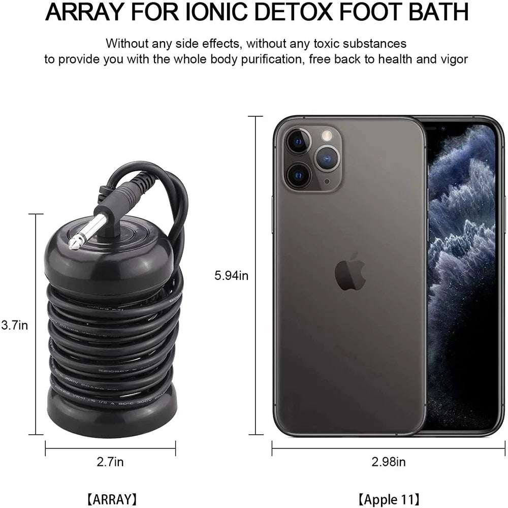 Detox Ionic Foot Spa Bath - Massage Foot Ionic Detoxification Machine — View 4