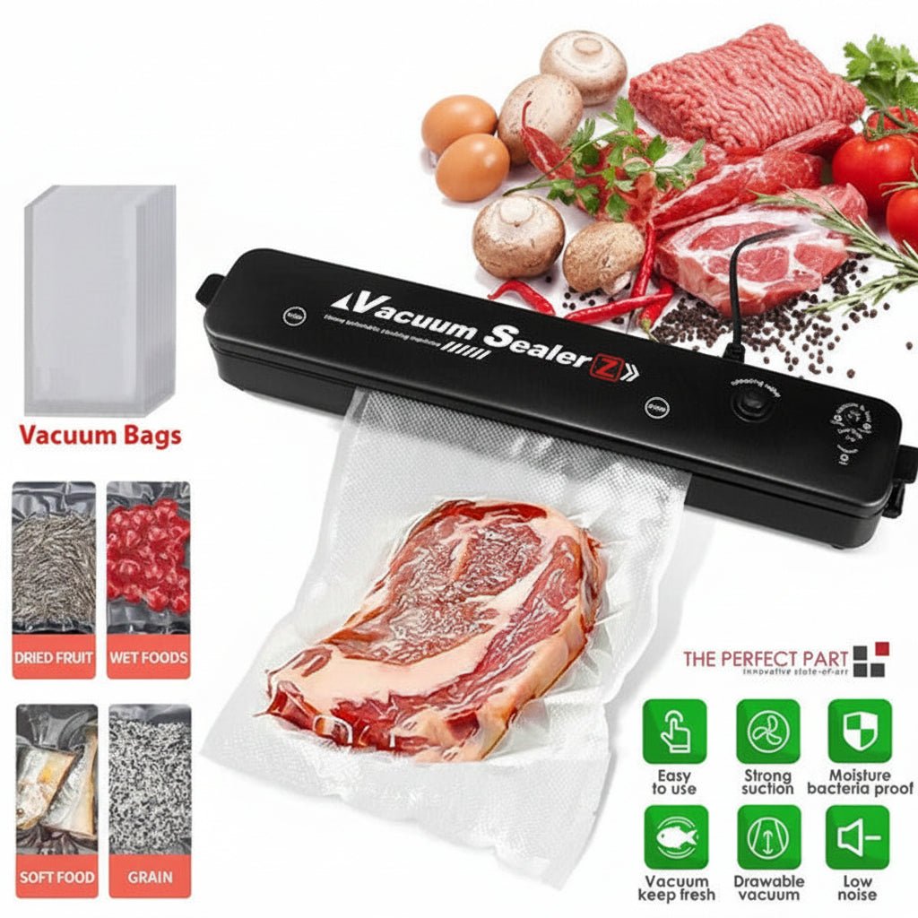 Vacuum Sealer Machine for Food – 60kPa Automatic Food Vacuum Sealer with... — View 4