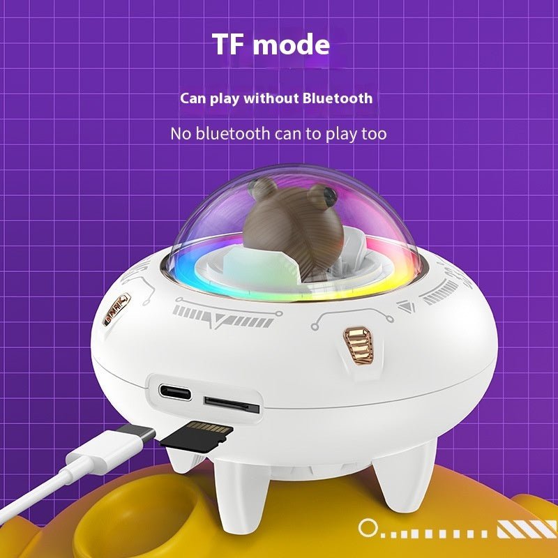 Magnetic Levitating Bluetooth Speaker – UFO Orb 360° Rotation RGB LED Floating Wireless Speaker - GiftWave.co