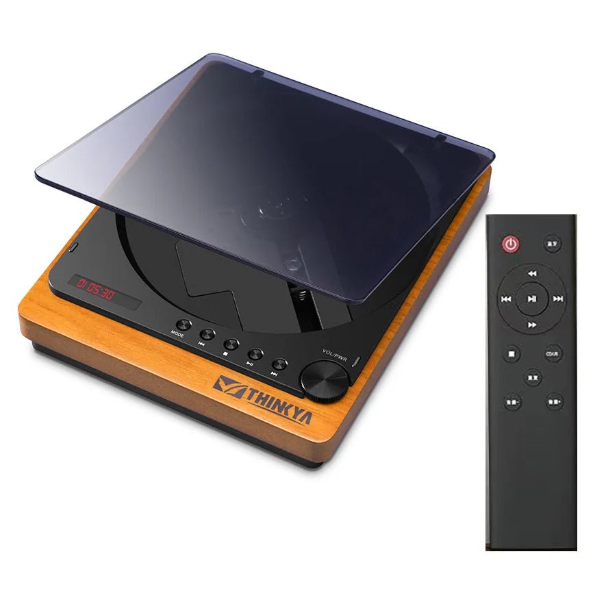 Wooden HiFi CD Player Bluetooth 5.1 SPDIF Optical USB Lossless Retro Desktop Audio No Speaker Remote - GiftWave.co