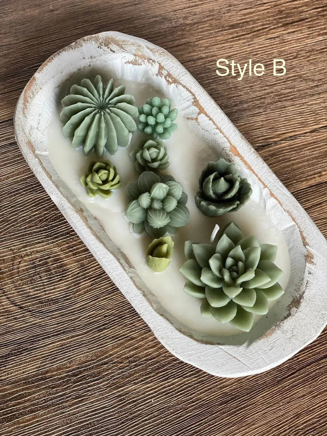 Arizona Dream Scented Cactus Garden Candle in Wooden Bowl — View 8