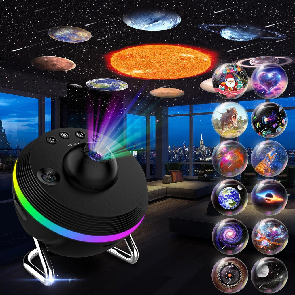 Galaxy Star Projector for Bedroom Night Light – 13 Effects Nebula Remote... — View 5