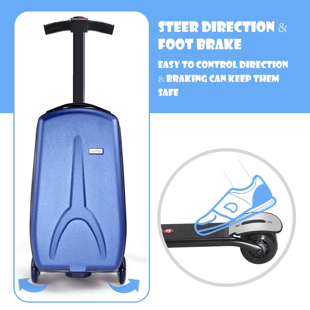 Scooter Suitcase - Best Rolling Detachable Luggage with Built - in Skateboard for Travel - GiftWave.co