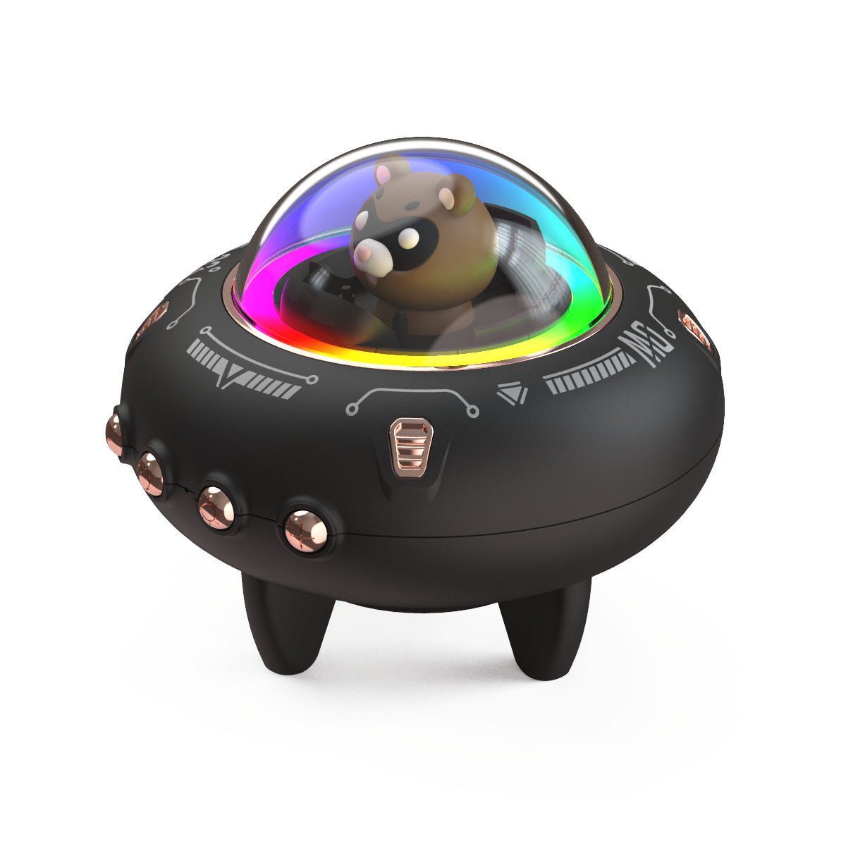Magnetic Levitating Bluetooth Speaker – UFO Orb 360° Rotation RGB LED Floating Wireless Speaker - GiftWave.co