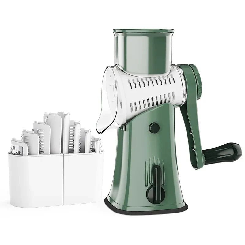5-in-1 Professional Rotary Grater | Multi-Functional Kitchen Mandoline & Chopper (JT247) - Damsona