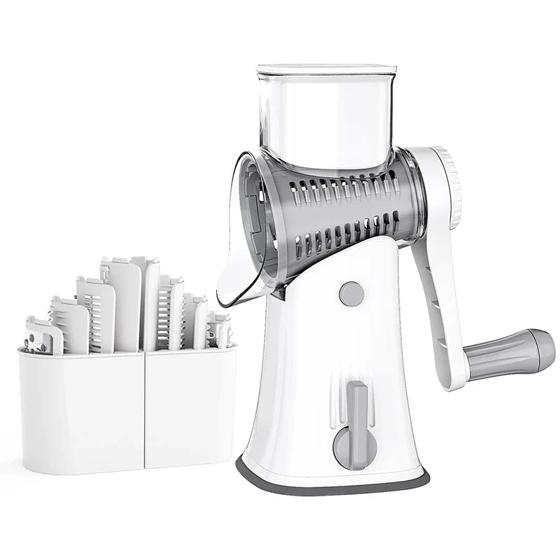 5-in-1 Professional Rotary Grater | Multi-Functional Kitchen Mandoline & Chopper (JT247) - Damsona