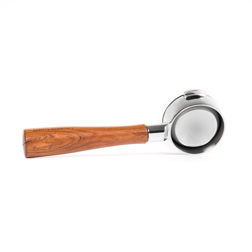 58mm Bottomless Portafilter — Wooden Handle Naked Espresso Portafilter - Damsona
