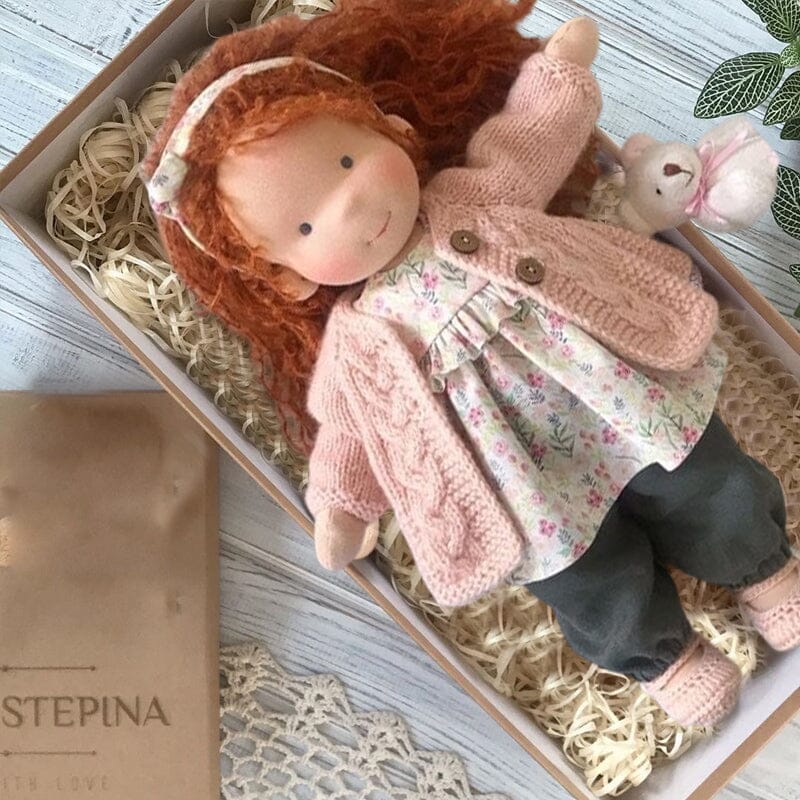 GiftWave Waldorf Doll Cotton-Filled Handmade Mini Dress-Up Doll DIY Gift... — View 15