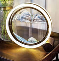 Moving sand art desk lamp deep sea sandscape