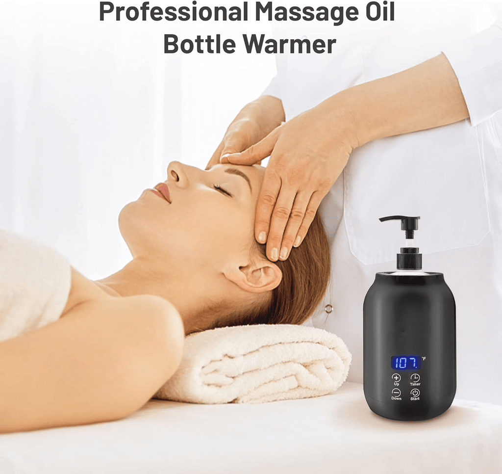 Massage Oil Warmer – Electric Wax & Lotion Warmer for Massage Therapy, Spa & Salon Use, Temperature Control - GiftWave.co