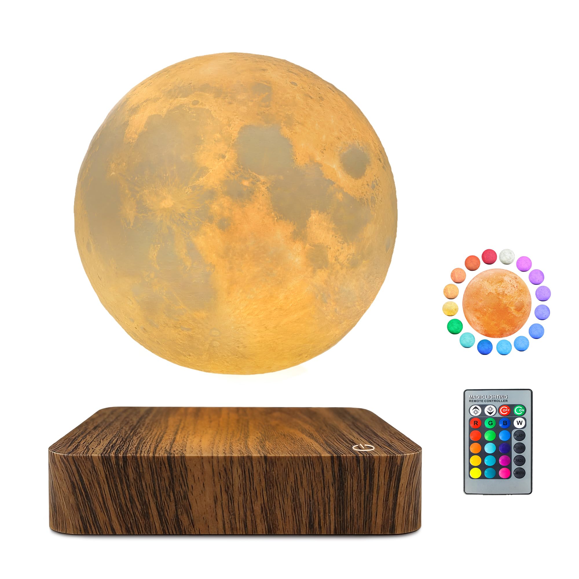 Magnetic floating moon lamp 16 colour modes