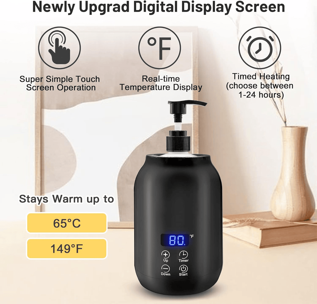 Massage Oil Warmer – Electric Wax & Lotion Warmer for Massage Therapy, Spa & Salon Use, Temperature Control - GiftWave.co