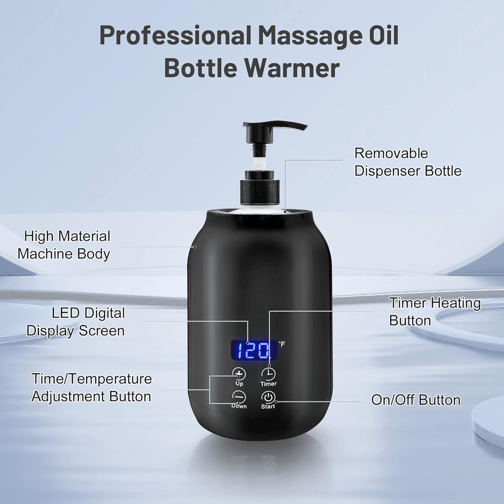 Massage Oil Warmer – Electric Wax & Lotion Warmer for Massage Therapy, Spa & Salon Use, Temperature Control - GiftWave.co