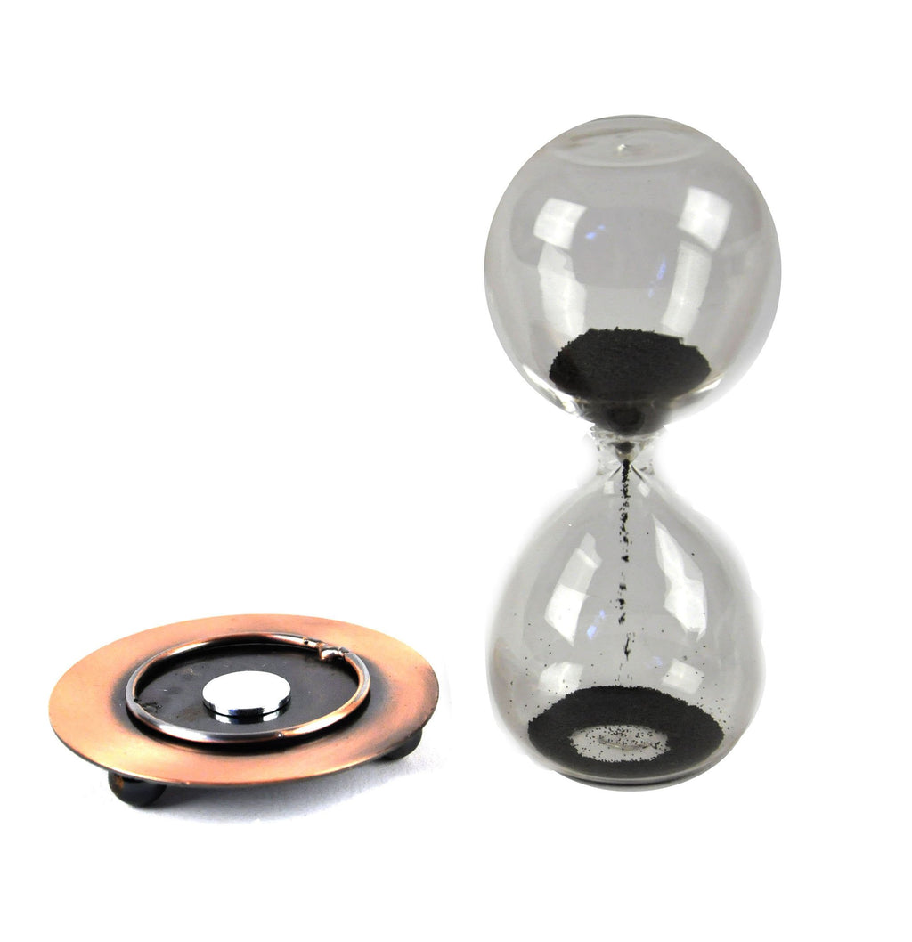 Ferrofluid hourglass kinetic desk art ornament