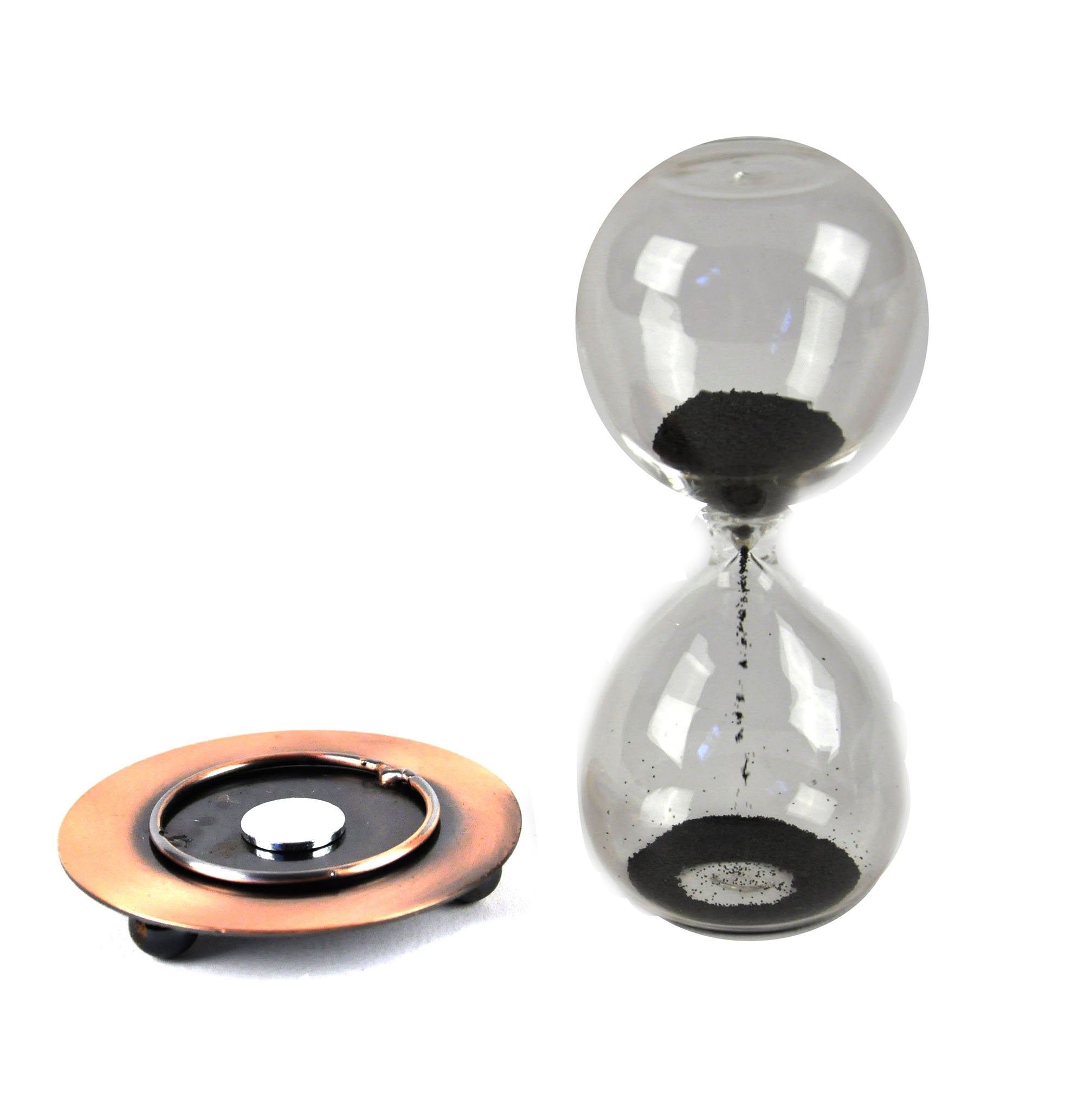 Ferrofluid hourglass kinetic desk art ornament