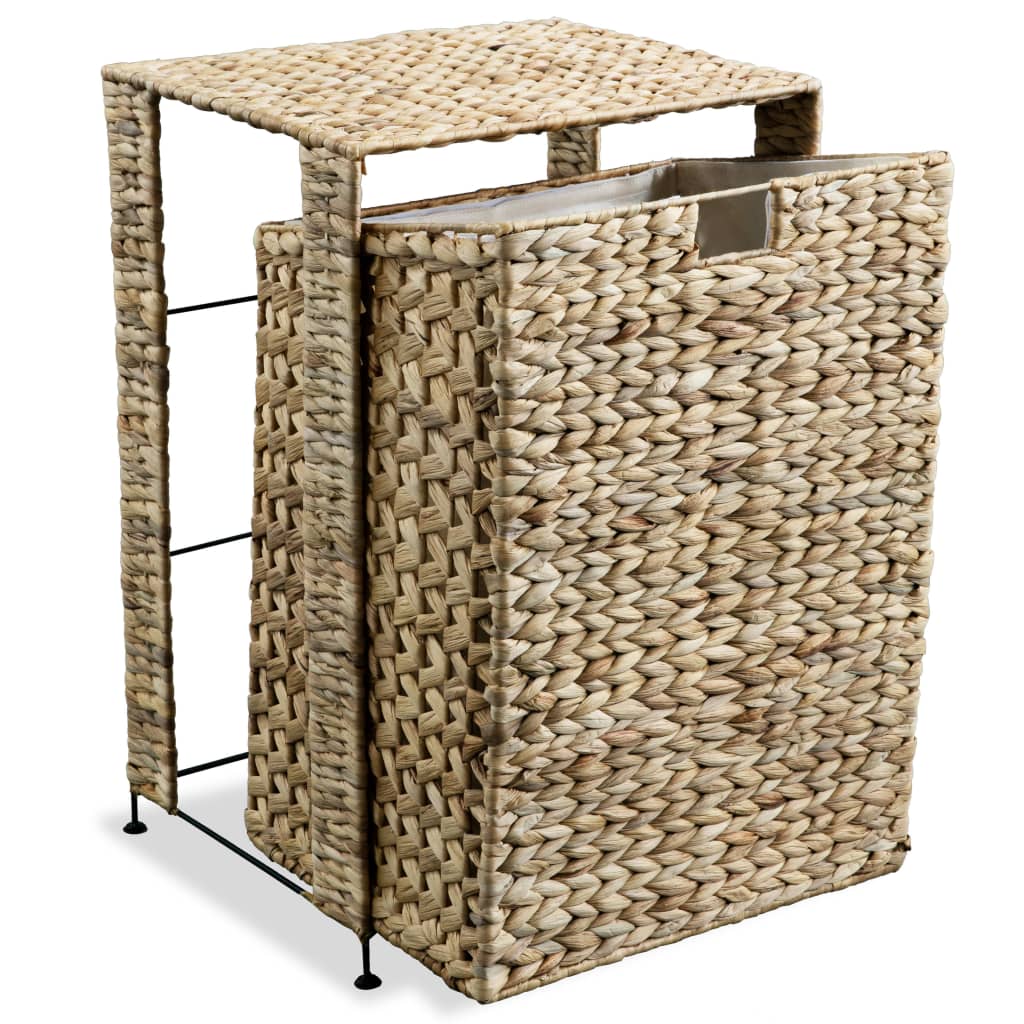 vidaXL Laundry Basket 17.3"x13.4"x25.2" Water Hyacinth - GiftWave.co