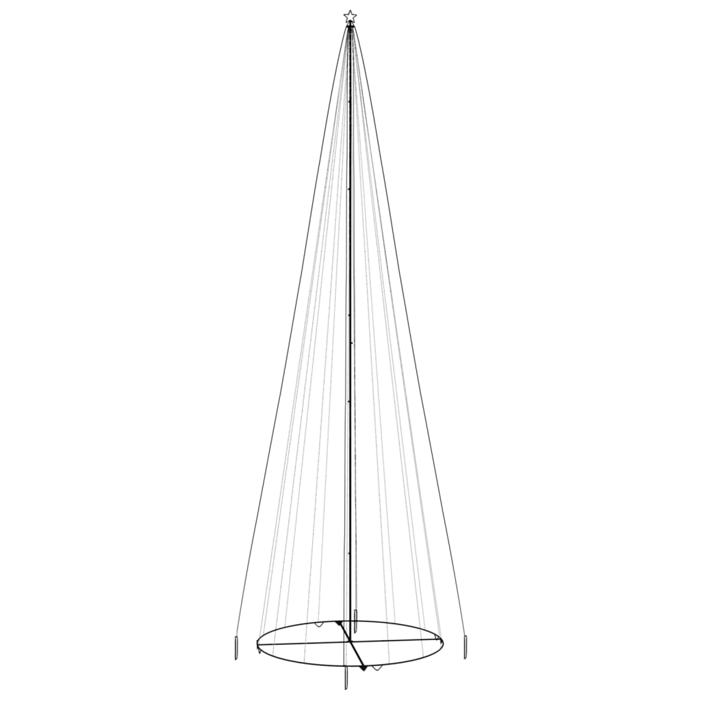 vidaXL Christmas Cone Tree Decoration Artificial Christmas Tree with LEDs - GiftWave.co
