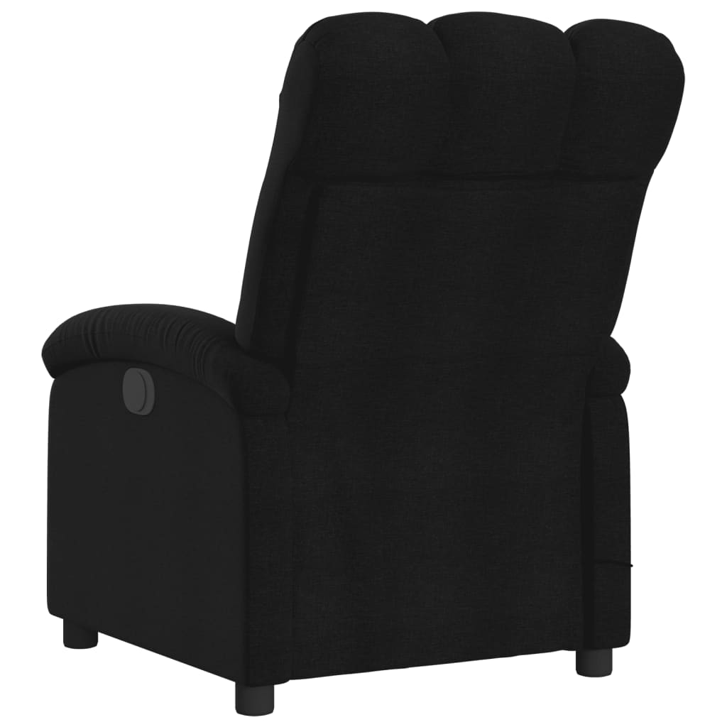 vidaXL Electric Massage Recliner Chair Black Fabric - GiftWave.co