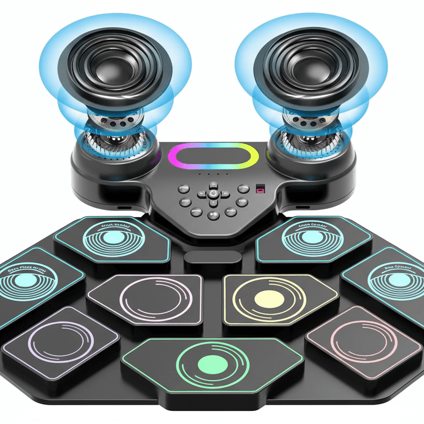 9-Pad Portable Smart Electronic Drum Kit - Damsona