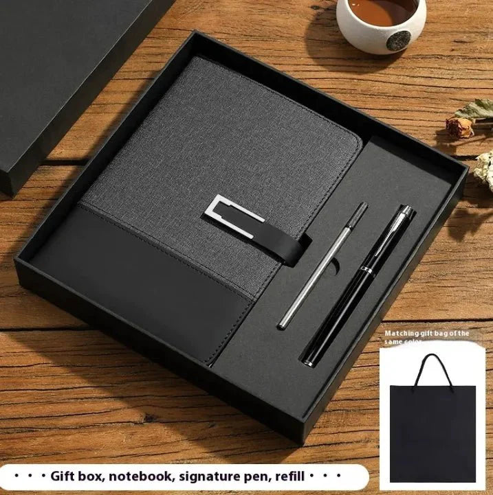 Business Thickening Notebook Soft Leather High-grade Gift Set — View 2