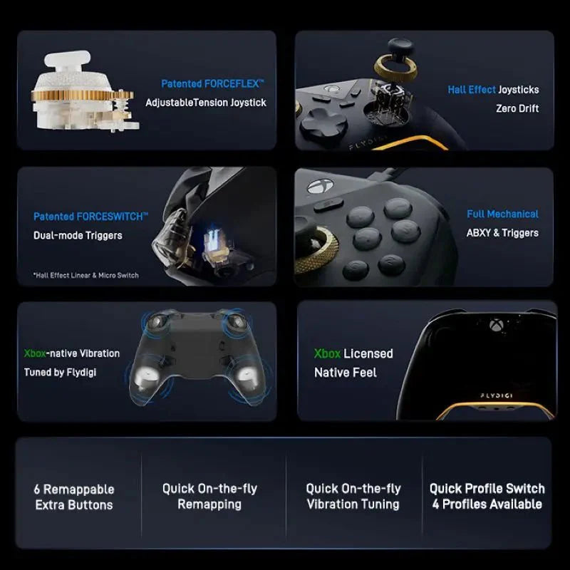 Vader 5S Wired Gaming Controller – Xbox & PC, Flight Joystick, RGB Lighting, Programmable Buttons, Adj. Triggers - GiftWave.co