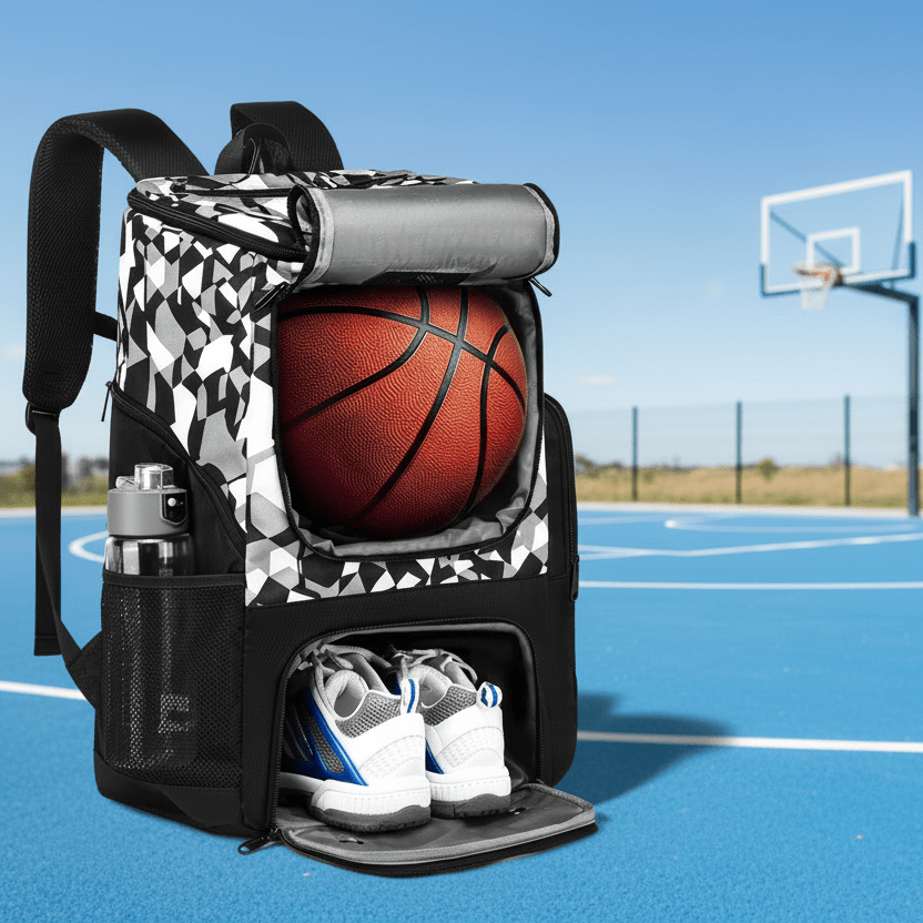 Basketball & Sports Training Backpack with Separate Compartments — View 7