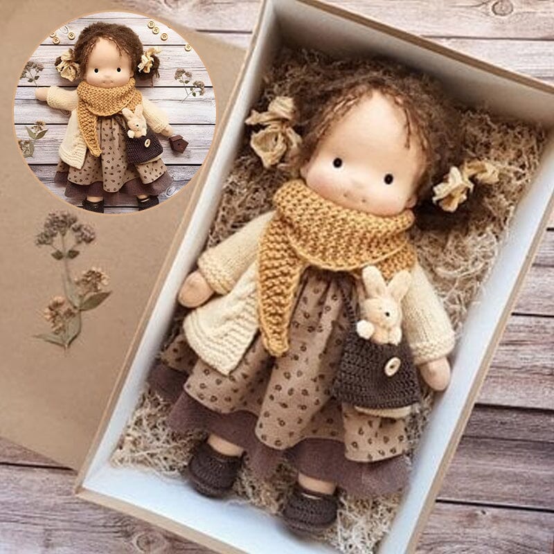 GiftWave Waldorf Doll Cotton-Filled Handmade Mini Dress-Up Doll DIY Gift... — View 5