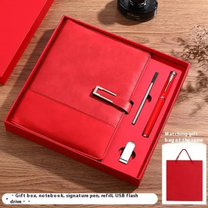 Business Thickening Notebook Soft Leather High-grade Gift Set — View 26