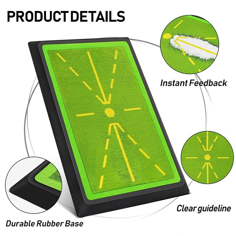 Golf Swing Tracker Mat – Swing Path Detection Practice Mat Indoor Outdoo... — View 2