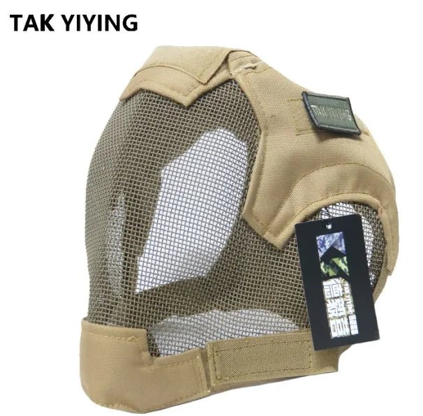 Airsoft War Game Steel Mesh V6 Protective Paintball Full Face Mask — View 6