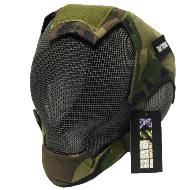 Airsoft War Game Steel Mesh V6 Protective Paintball Full Face Mask — View 9