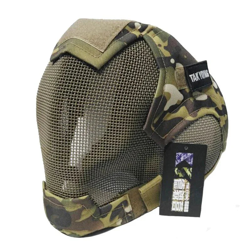 Airsoft War Game Steel Mesh V6 Protective Paintball Full Face Mask — Gift Idea
