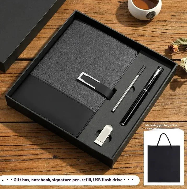 Business Thickening Notebook Soft Leather High-grade Gift Set — View 35
