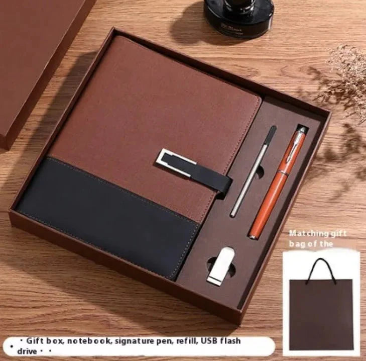 Business Thickening Notebook Soft Leather High-grade Gift Set — View 27