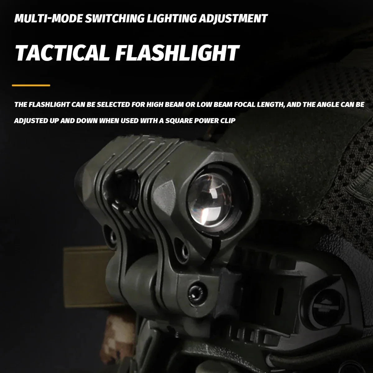 Tactical Airsoft Noise Reduction Military Headphones Night Vision Helmet Set with Flashlight - GiftWave.co