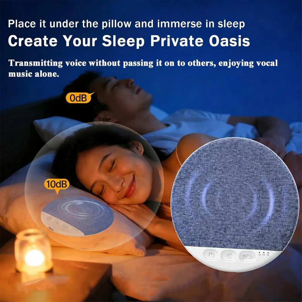 Under Pillow Bluetooth Speaker – Sleep Headphones, Bone Conduction White Noise Machine, Auto - Off Timer, USB - C - GiftWave.co