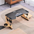 Wood Laptop Stand 360° Adjustable Foldable Portable Computer Desk Reclining Ergonomic 10 - 17" Natural - GiftWave.co