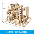 3D Wooden Puzzle Marble Run — DIY Mechanical Model Kit for Adults, Self-... — View 7