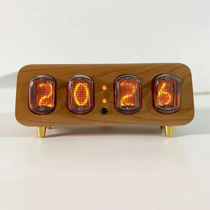 Retro Nixie Tube Style Digital Clock Nordic LED Table Clock with Bluetoo... — View 7