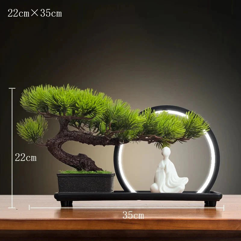 Luminous LED Artificial Bonsai Tree – Smart Interior Landscape & Living Room Decor - GiftWave.co