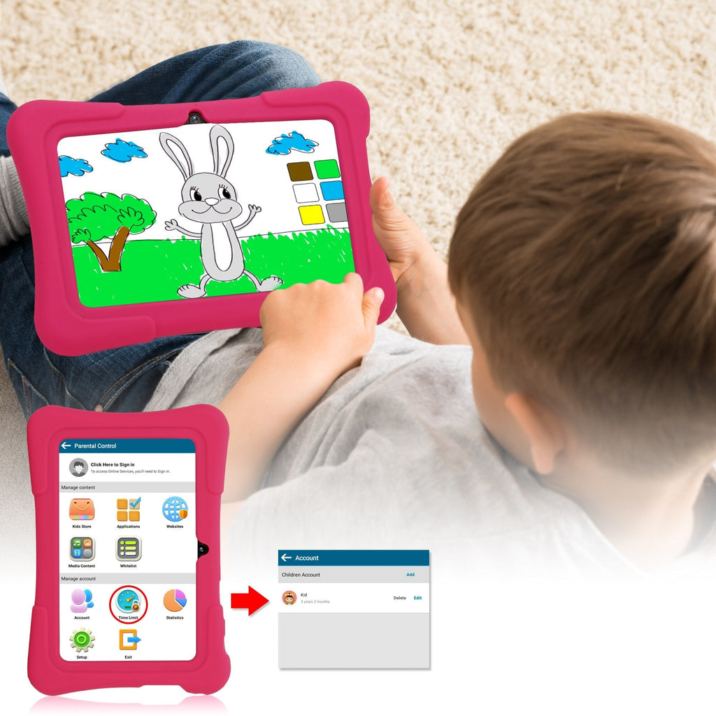 WonderTab PRITOM Pro - Educational Quad Core Android 10 32GB WiFi Bluetooth Kids Tablet - GiftWave.co