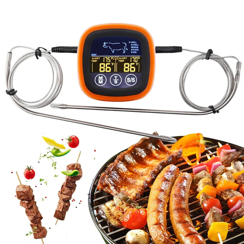 Dual Probe Digital Kitchen Meat Thermometer Touch Screen BBQ Food Temper... — Gift Idea