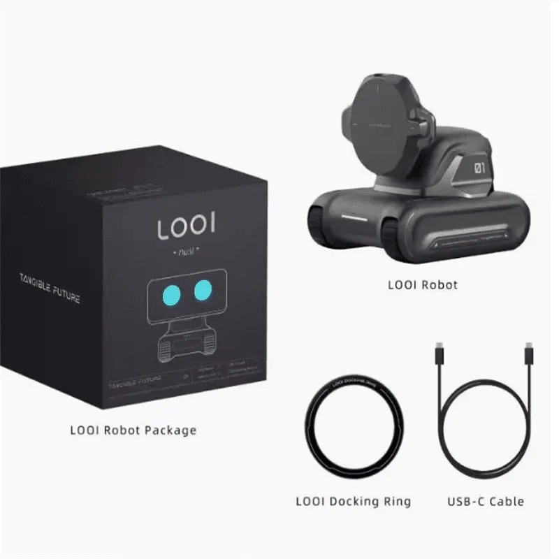 LOOi Smart Desktop Robot – AI Mobile Assistant with Face Recognition & Wireless Charging - GiftWave.co