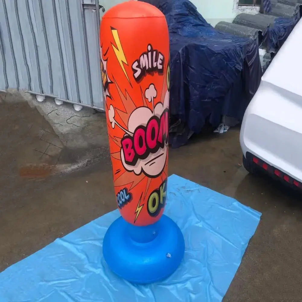 StrikeZone Inflatable Punching Bag – 1.25M Boxing Bag, Stress Relief & Training for Adults & Kids - GiftWave.co