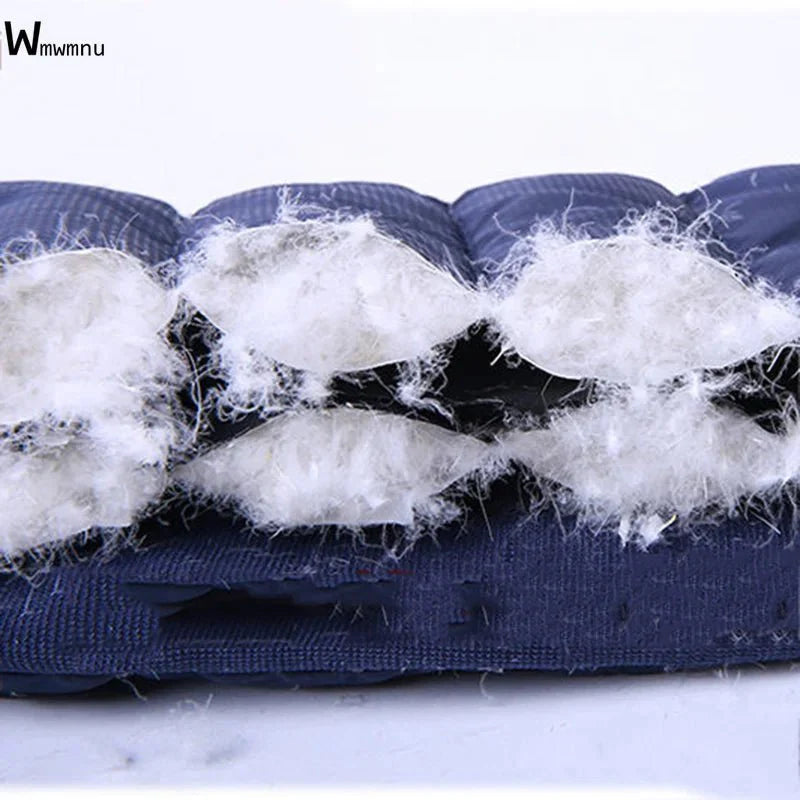 Winter Down Cotton Pencil Pants | Windproof High - Waist Warm Slim Trousers - GiftWave.co