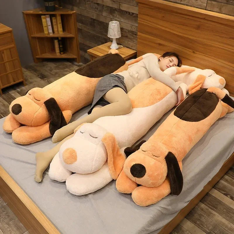 Giant Soft Dog Plush Pillow Doll – Long Sleep Companion & Stuffed Toy — Gift Idea